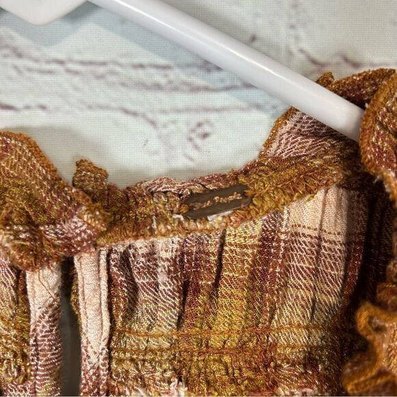 Free People Not Your Average Girl Top in Blush Combo, XS - Picture 4 of 8